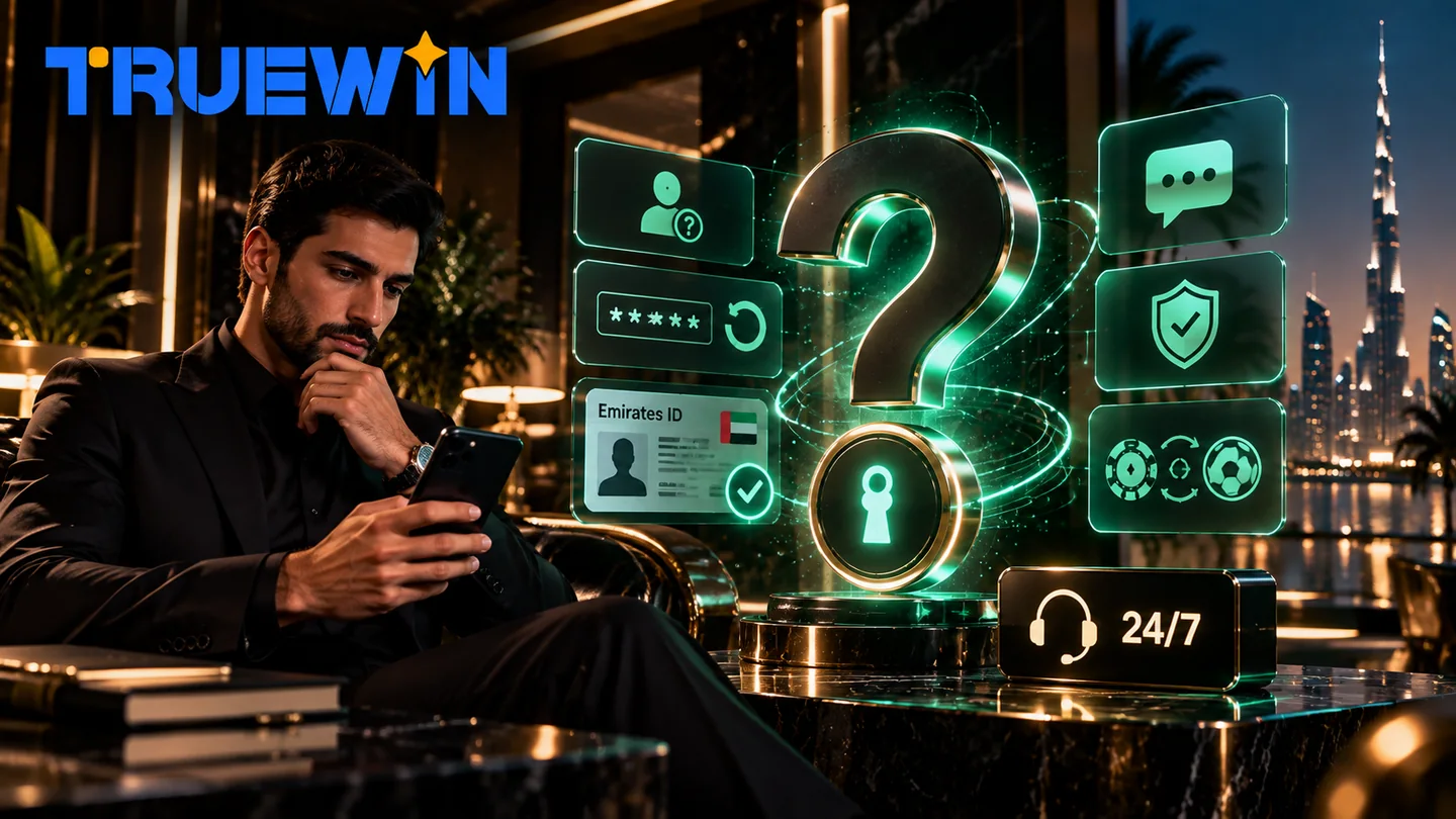 TrueWin account login frequently asked questions and troubleshooting UAE